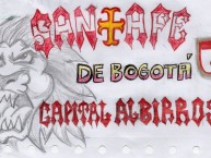 Desenho - Diseño - Arte - Dibujo de la Barra: La Guardia Albi Roja Sur • Club: Independiente Santa Fe • País: Colombia