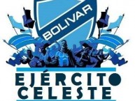 Desenho - Diseño - Arte - "Ejército Celeste Bolívar" Dibujo de la Barra: La Vieja Escuela • Club: Bolívar