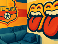 Desenho - Diseño - Arte - "LA FAMOSA BANDA DEL PONIENTE 1981 LA COLINA" Dibujo de la Barra: Locura 81 • Club: Monarcas Morelia • País: México