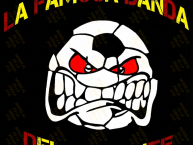 Desenho - Diseño - Arte - "LA FAMOSA BANDA DEL PONIENTE 1981 LA COLINA LA BANDA DEL ROJIAMARILLO" Dibujo de la Barra: Locura 81 &bull; Club: Monarcas Morelia &bull; País: México