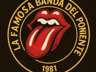 Desenho - Diseño - Arte - "LA FAMOSA BANDA DEL PONIENTE 1981 LA COLINA LA BANDA DEL ROJIAMARILLO" Dibujo de la Barra: Locura 81 &bull; Club: Monarcas Morelia &bull; País: México