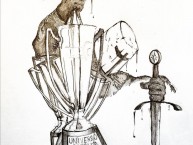 Desenho - Diseño - Arte - "Tetracampeón" Dibujo de la Barra: Los Cruzados • Club: Universidad Católica • País: Chile
