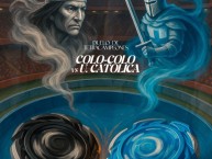 Desenho - Diseño - Arte - "CLÁSICO CRUZADOS Y ALBOS" Dibujo de la Barra: Los Cruzados &bull; Club: Universidad Católica &bull; País: Chile