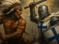 Desenho - Diseño - Arte - "CLÁSICO CRUZADOS Y ALBOS" Dibujo de la Barra: Los Cruzados &bull; Club: Universidad Católica &bull; País: Chile