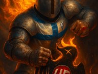 Desenho - Diseño - Arte - "CLÁSICO INDEPENDENCIA anti panaderos (anti unión española)" Dibujo de la Barra: Los Cruzados &bull; Club: Universidad Católica &bull; País: Chile