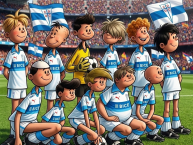 Desenho - Diseño - Arte - "Barrabases UC" Dibujo de la Barra: Los Cruzados &bull; Club: Universidad Católica &bull; País: Chile