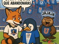 Desenho - Diseño - Arte - "Anti universidad catolica y anti colo colo (anti monjas y anti zorras)" Dibujo de la Barra: Los de Abajo &bull; Club: Universidad de Chile - La U