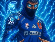Desenho - Diseño - Arte - "“Del ojo del Chuncho nace la tormenta, y bajo su vuelo sagrado la U se vuelve inmortal.”" Dibujo de la Barra: Los de Abajo &bull; Club: Universidad de Chile - La U &bull; País: Chile