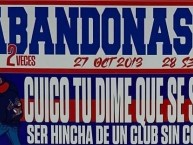 Desenho - Diseño - Arte - "Anti monjas (anti ucatolica)" Dibujo de la Barra: Los de Abajo &bull; Club: Universidad de Chile - La U &bull; País: Chile