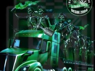 Desenho - Diseño - Arte - "La Banda Pirata" Dibujo de la Barra: Los del Sur &bull; Club: Atlético Nacional &bull; País: Colombia