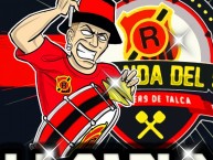 Desenho - Diseño - Arte - "Los Rojinegros - Rangers de Talca - La Carlo" Dibujo de la Barra: Los Rojinegros • Club: Rangers de Talca