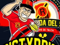 Desenho - Diseño - Arte - "Los Rojinegros - Rangers de Talca - Distxrbio" Dibujo de la Barra: Los Rojinegros • Club: Rangers de Talca