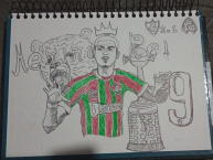 Desenho - Diseño - Arte - "Dibujo por Viciasffc en nostra comunidad en Discord." Dibujo de la Barra: Movimento Popular Legião Tricolor • Club: Fluminense