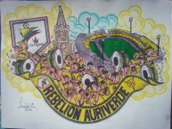 Desenho - Diseño - Arte - Dibujo de la Barra: Rebelión Auriverde Norte • Club: Real Cartagena • País: Colombia
