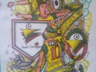 Desenho - Diseño - Arte - Dibujo de la Barra: Rebelión Auriverde Norte • Club: Real Cartagena • País: Colombia