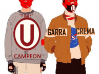 Desenho - Diseño - Arte - "ventUra MC" Dibujo de la Barra: Trinchera Norte • Club: Universitario de Deportes
