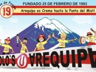 Desenho - Diseño - Arte - "Arequipa" Dibujo de la Barra: Trinchera Norte • Club: Universitario de Deportes • País: Peru