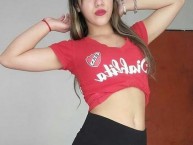 Hincha - Tribunera - Chica - Fanatica de la Barra: La Barra del Rojo • Club: Independiente