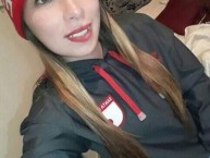 Hincha - Tribunera - Chica - Fanatica de la Barra: La Guardia Albi Roja Sur • Club: Independiente Santa Fe