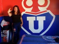 Hincha - Tribunera - Chica - Fanatica de la Barra: Los de Abajo • Club: Universidad de Chile - La U