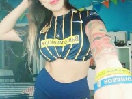 Hincha - Tribunera - Chica - Fanatica de la Barra: Los Guerreros • Club: Rosario Central