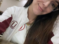 Hincha - Tribunera - Chica - "IG: @karinadsando" Fanatica de la Barra: Trinchera Norte &bull; Club: Universitario de Deportes &bull; País: Peru
