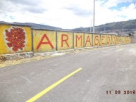 Mural - Graffiti - Pintada - "ARMAGEDON GENERAL SUR" Mural de la Barra: Armagedón • Club: Aucas