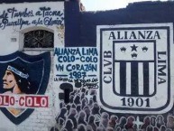 Mural - Graffiti - Pintada - "Alianza Lima y Colo-Colo" Mural de la Barra: Comando SVR • Club: Alianza Lima