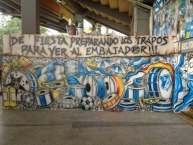 Mural - Graffiti - Pintada - "Mural en el estadio el campin" Mural de la Barra: Comandos Azules • Club: Millonarios