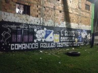 Mural - Graffiti - Pintadas - Mural de la Barra: Comandos Azules • Club: Millonarios • País: Colombia