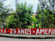Mural - Graffiti - Pintadas - Mural de la Barra: Disturbio Rojo Bogotá &bull; Club: América de Cáli &bull; País: Colombia