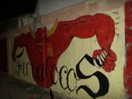Mural - Graffiti - Pintada - "Furialocos" Mural de la Barra: Fúria Roja • Club: Unión Española