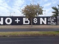 Mural - Graffiti - Pintada - "Estadio Monxmental" Mural de la Barra: Garra Blanca • Club: Colo-Colo