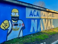 Mural - Graffiti - Pintada - Mural de la Barra: Kaña Brava &bull; Club: Naval de Talcahuano