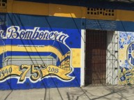 Mural - Graffiti - Pintada - "75 años de La Bombonera (1940-2015)" Mural de la Barra: La 12 • Club: Boca Juniors