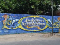 Mural - Graffiti - Pintada - "Sin Potreros, No hay Maradonas - No al Estadio Shopping" Mural de la Barra: La 12 • Club: Boca Juniors