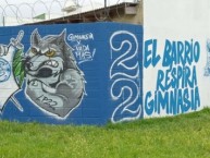 Mural - Graffiti - Pintada - "Villa elvira barrio tripero" Mural de la Barra: La Banda de Fierro 22 • Club: Gimnasia y Esgrima