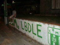 Mural - Graffiti - Pintadas - Mural de la Barra: La Banda de la Estacion • Club: Racing de Montevideo • País: Uruguay