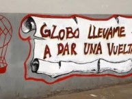 Mural - Graffiti - Pintada - "Globo llevame a dar una vuelta" Mural de la Barra: La Banda de la Quema • Club: Huracán