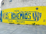 Mural - Graffiti - Pintada - Mural de la Barra: La Banda de Villa Crespo • Club: Atlanta