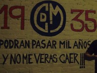 Mural - Graffiti - Pintada - "MURAL PODRAN PASAR MIL AÑOS Y NO ME VERAS CAER  LA BDB" Mural de la Barra: La Banda del Basurero • Club: Deportivo Municipal