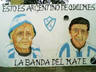 Mural - Graffiti - Pintada - "En honor a la historica hincha CHELA y el FLACO ALCIDES, historico hincha de la barra" Mural de la Barra: La Banda del Mate • Club: Argentino de Quilmes