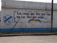 Mural - Graffiti - Pintada - "Las cosas que hice por vos, no las hice por nadie" Mural de la Barra: La Banda del Mate • Club: Argentino de Quilmes
