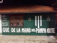 Mural - Graffiti - Pintadas - "que de la mano del pampa ort" Mural de la Barra: La Banda del Sur • Club: Banfield • País: Argentina