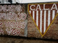 Mural - Graffiti - Pintada - "Desde Chiquito te vengo a ver" Mural de la Barra: La Banda Descontrolada • Club: Los Andes