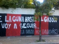 Mural - Graffiti - Pintadas - "De la cuna hasta el cajón te voy a seguir" Mural de la Barra: La Barra del Dragón • Club: Defensores de Belgrano • País: Argentina
