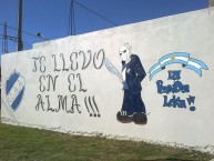 Mural - Graffiti - Pintada - "Te llevo en el alma" Mural de la Barra: La Brava • Club: Alvarado