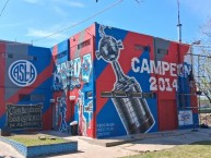 Mural - Graffiti - Pintada - Mural de la Barra: La Gloriosa Butteler &bull; Club: San Lorenzo