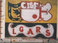 Mural - Graffiti - Pintada - "Mural Vieja Guardia Barrio Roma" Mural de la Barra: La Guardia Albi Roja Sur • Club: Independiente Santa Fe