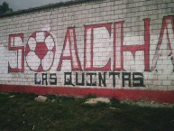 Mural - Graffiti - Pintada - "SOACHA ES DEL LEÓN." Mural de la Barra: La Guardia Albi Roja Sur • Club: Independiente Santa Fe